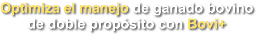Optimiza el manejo de ganado bovino
de doble propósito con Bovi+